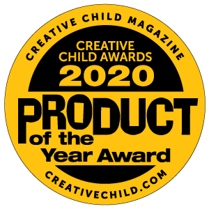 "Creative Child Magazine 2020 Product of the Year Award Badge"