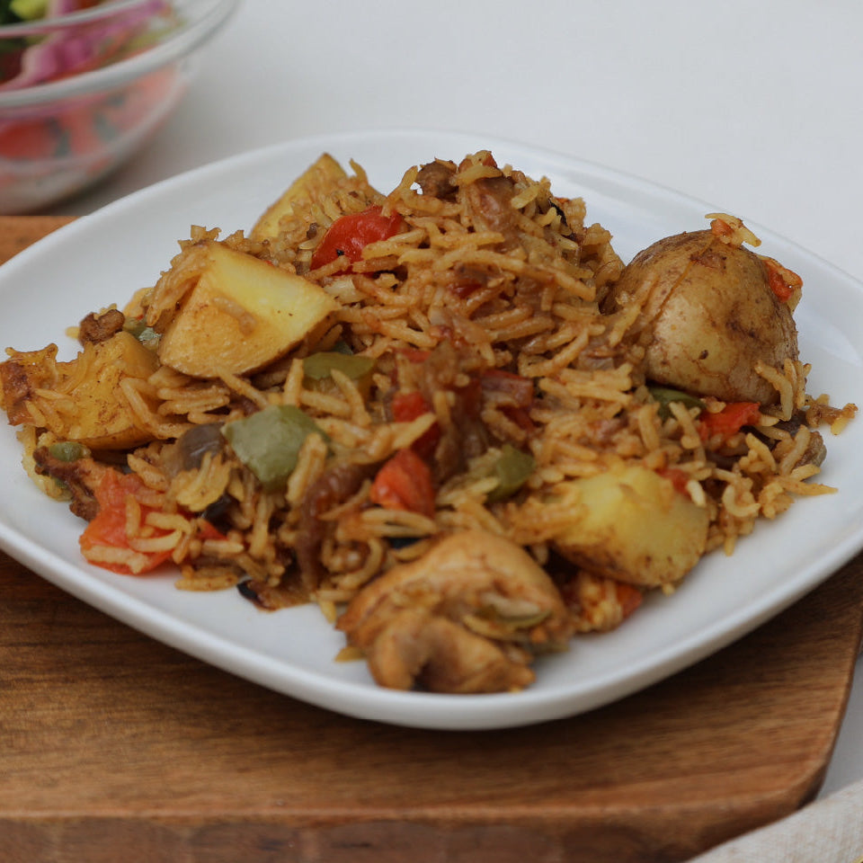 East African Pilau with Kachumbari