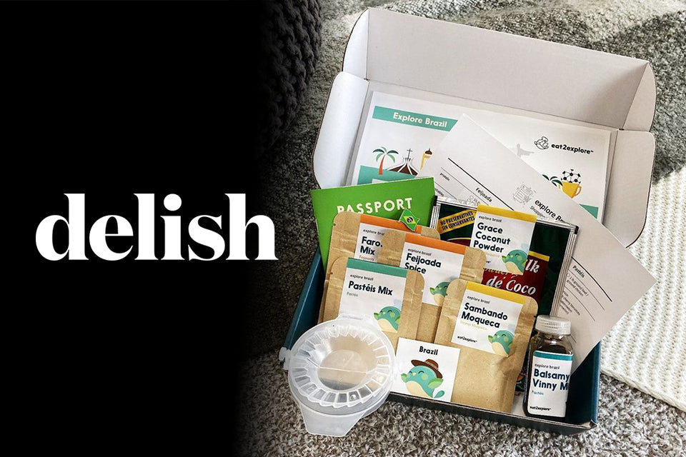 "explore Brazil food kit with spices and ingredients"
