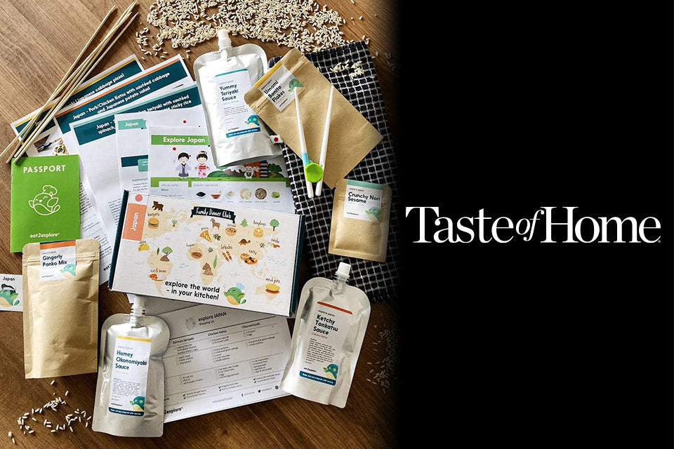 culinary subscription box japan theme Taste of Home recipes rice seasoning sauces cooking materials