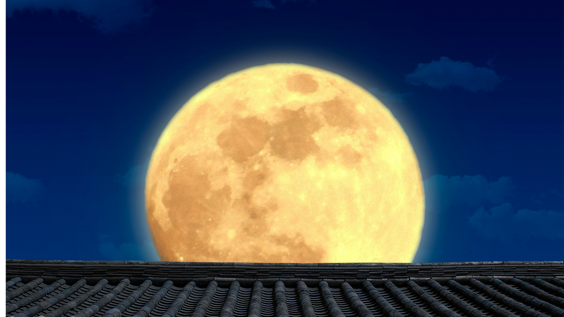 rising harvest moon for chuseok