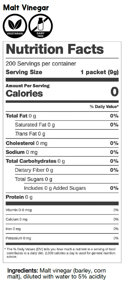 Malt Vinegar nutritional facts