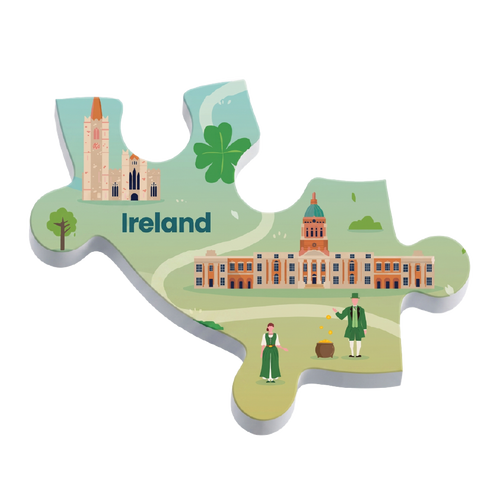  1 Magnetic Puzzle Piece - Ireland