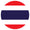 Flag of Thailand with red, white, and blue horizontal stripes on a white background