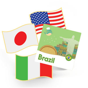 Flag Pin & Sticker  - Subscription