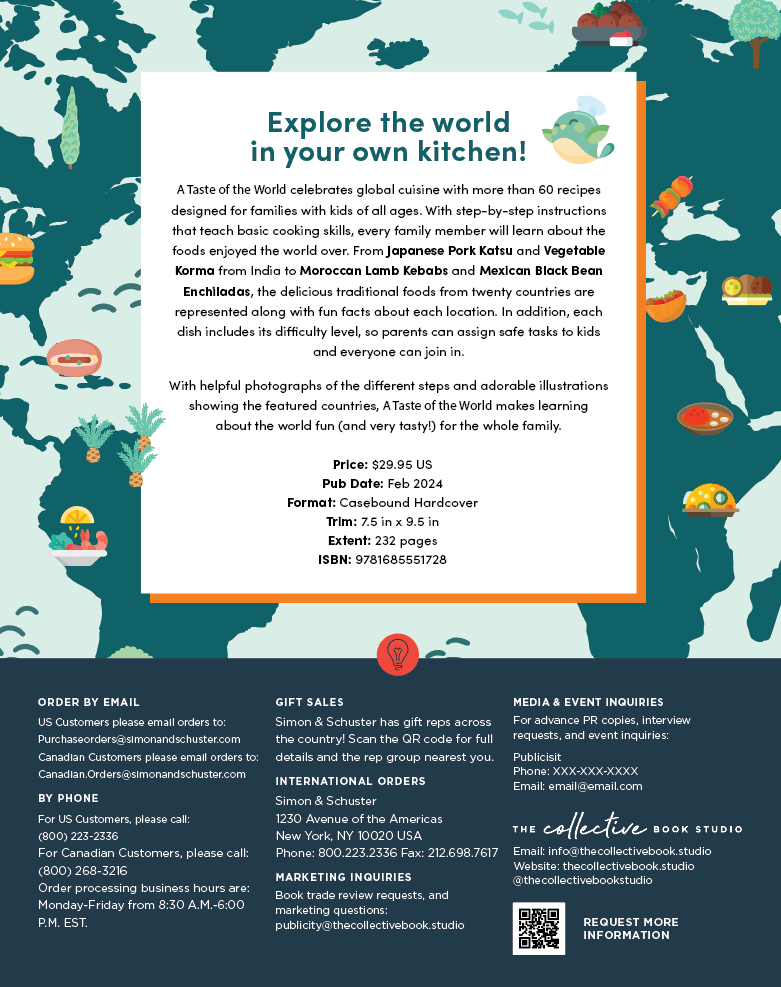 eat2explore AUTOGRAPHED cookbook - A TASTE OF THE WORLD-T-1-CBK-eat2explore