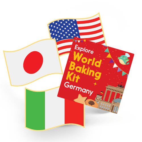 1 Flag Pin and 1 Sticker - Germany