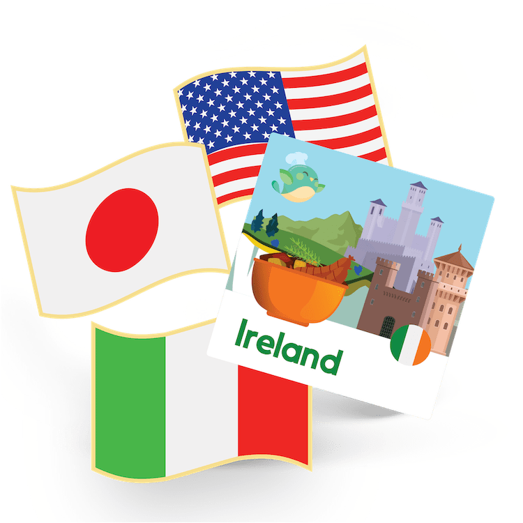 IRELAND - flag pin & sticker - FST-1-IE - eat2explore