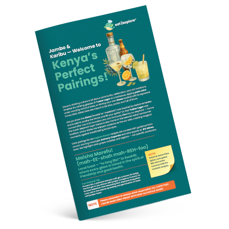KENYA - Drink Pairing Brochure - P-1-BEV-KY - eat2explore