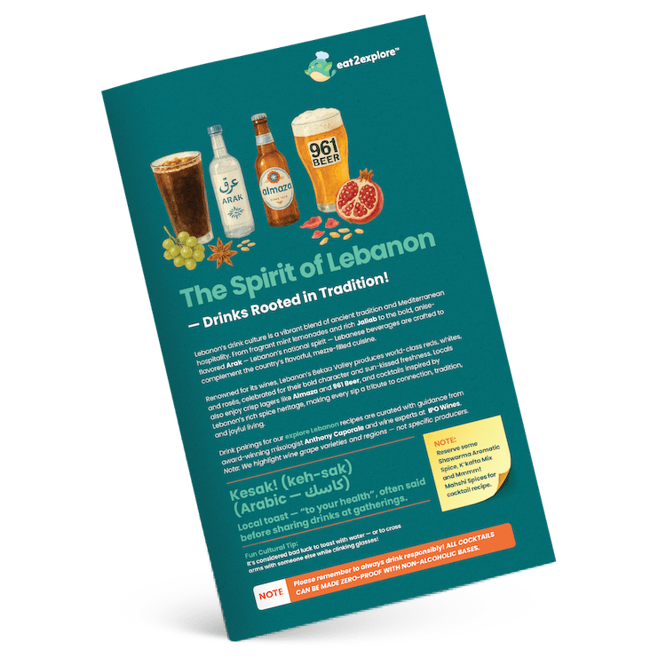 LEBANON - Drink Pairing Brochure - P-1-BEV-LE - eat2explore