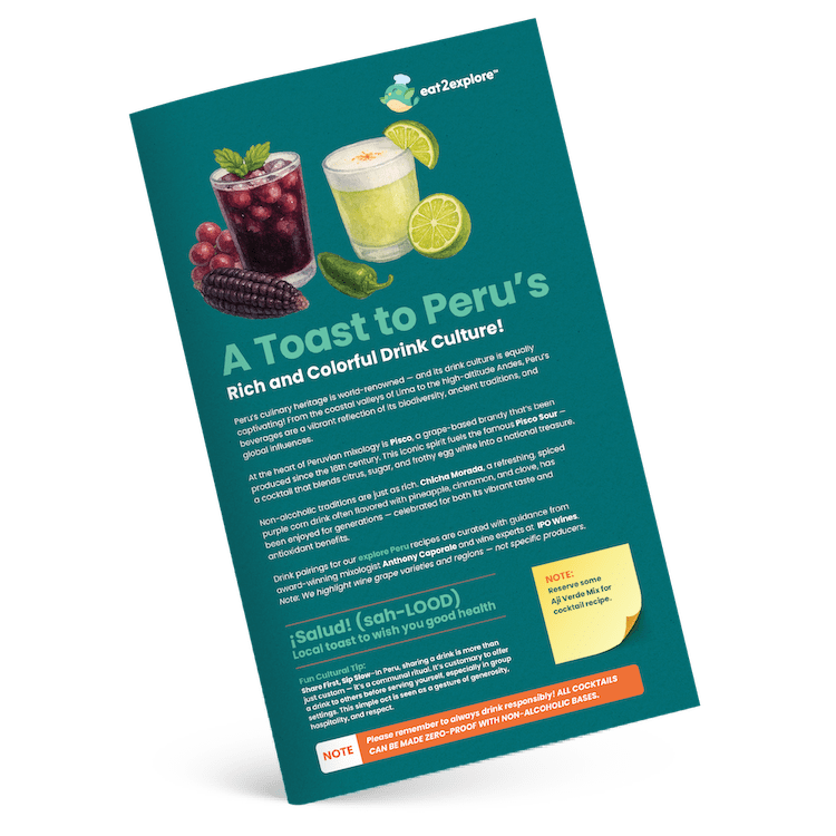 PERU - Drink Pairing Brochure