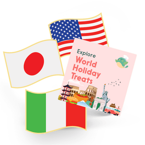 1 Flag Pin and 1 Sticker - Europe