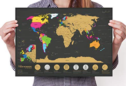 Scratchable World Map